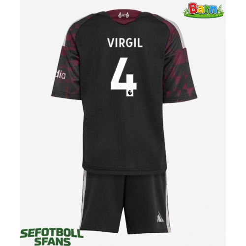 Liverpool Virgil van Dijk #4 Tredjeställ Barn 2026-27 Kortärmad (+ Korta byxor)